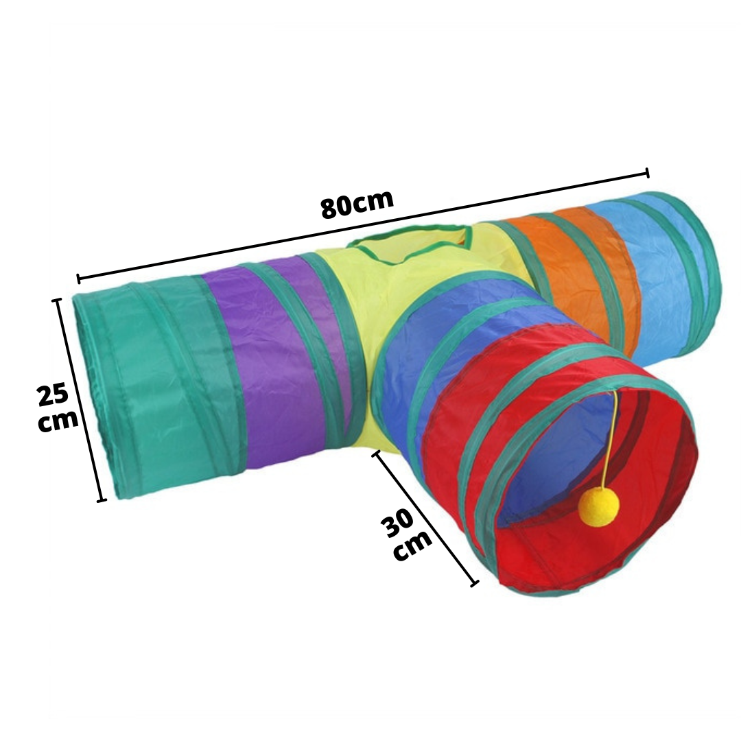 Túnel Divertido para Gatos - Gatolândia™