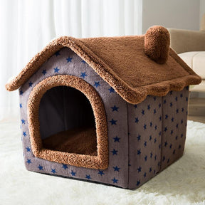 Casa Para Cachorros e Gatos Com Caminha - Pet Bed House