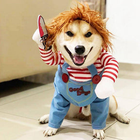 Fantasia Chucky Para Cachorro - Especial Dia das Bruxas